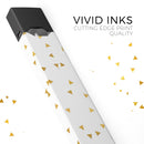 Scattered Golden Micro Triangles - Premium Decal Protective Skin-Wrap Sticker compatible with the Juul Labs vaping device