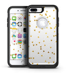 Scattered Golden Micro Triangles - iPhone 7 or 7 Plus Commuter Case Skin Kit