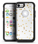 Scattered Golden Micro Triangles - iPhone 7 or 7 Plus Commuter Case Skin Kit