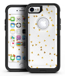 Scattered Golden Micro Triangles - iPhone 7 or 8 OtterBox Case & Skin Kits