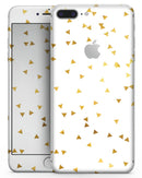 Scattered Golden Micro Triangles - Skin-kit for the iPhone 8 or 8 Plus