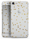 Scattered Golden Micro Triangles - Skin-kit for the iPhone 8 or 8 Plus