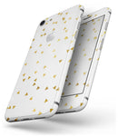 Scattered Golden Micro Triangles - Skin-kit for the iPhone 8 or 8 Plus