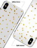 Scattered Golden Micro Triangles - iPhone X Clipit Case