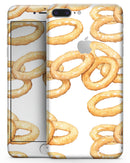 Scattered Golden Onion Rings - Skin-kit for the iPhone 8 or 8 Plus