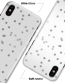 Scattered Grayscale Micro stars - iPhone X Clipit Case