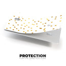 Scattered Micro Blocks of Gold Over White - Premium Protective Decal Skin-Kit for the Apple Credit Card