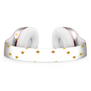 Scattered Micro Blocks of Gold Over White Full-Body Skin Kit for the Beats by Dre Solo 3 Wireless Headphones