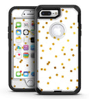 Scattered Micro Blocks of Gold Over White - iPhone 7 Plus/8 Plus OtterBox Case & Skin Kits