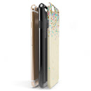 Scattered Multicolor Birthday Dots Over Tan  iPhone 6/6s or 6/6s Plus 2-Piece Hybrid INK-Fuzed Case