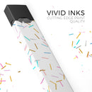 Scattered Multicolor Candy Sticks - Premium Decal Protective Skin-Wrap Sticker compatible with the Juul Labs vaping device