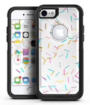 Scattered Multicolor Candy Sticks - iPhone 7 or 8 OtterBox Case & Skin Kits