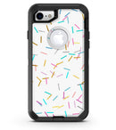 Scattered Multicolor Candy Sticks - iPhone 7 or 8 OtterBox Case & Skin Kits