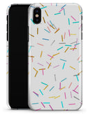 Scattered Multicolor Candy Sticks - iPhone X Clipit Case