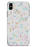 Scattered Multicolor Candy Sticks - iPhone X Clipit Case