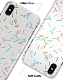 Scattered Multicolor Candy Sticks - iPhone X Clipit Case