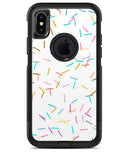Scattered Multicolor Candy Sticks - iPhone X OtterBox Case & Skin Kits