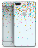 Scattered Multicolor Shapes Over Blue  - Skin-kit for the iPhone 8 or 8 Plus