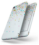 Scattered Multicolor Shapes Over Blue  - Skin-kit for the iPhone 8 or 8 Plus