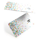 Scattered Multicolor Shapes Over White - Premium Protective Decal Skin-Kit for the Apple Credit Card