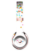 Scattered Multicolor Shapes Over White Full-Body Skin Kit for the Beats by Dre Solo 3 Wireless Headphones