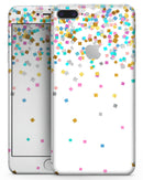 Scattered Multicolor Shapes Over White - Skin-kit for the iPhone 8 or 8 Plus