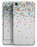 Scattered Multicolor Shapes Over White - Skin-kit for the iPhone 8 or 8 Plus