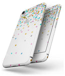 Scattered Multicolor Shapes Over White - Skin-kit for the iPhone 8 or 8 Plus