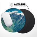Scenic Mountaintops// WaterProof Rubber Foam Backed Anti-Slip Mouse Pad for Home Work Office or Gaming Computer Desk