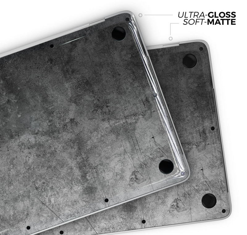 Scratched Metal Fab - Skin Decal Wrap Kit Compatible with the Apple MacBook Pro, Pro with Touch Bar or Air (11", 12", 13", 15" & 16" - All Versions Available)