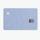 Scratched Blue Fabric Pattern - Premium Protective Decal Skin-Kit for the Apple Credit Card
