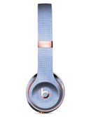 Scratched Blue Fabric Pattern Full-Body Skin Kit for the Beats by Dre Solo 3 Wireless Headphones