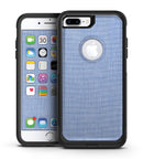 Scratched Blue Fabric Pattern - iPhone 7 or 7 Plus Commuter Case Skin Kit