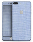 Scratched Blue Fabric Pattern - Skin-kit for the iPhone 8 or 8 Plus