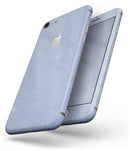 Scratched Blue Fabric Pattern - Skin-kit for the iPhone 8 or 8 Plus