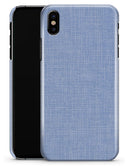 Scratched Blue Fabric Pattern - iPhone X Clipit Case
