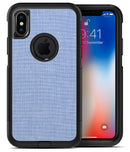 Scratched Blue Fabric Pattern - iPhone X OtterBox Case & Skin Kits
