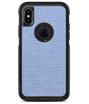 Scratched Blue Fabric Pattern - iPhone X OtterBox Case & Skin Kits