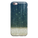 Scratched Blue and Gold Showers iPhone 6/6s or 6/6s Plus 2-Piece Hybrid INK-Fuzed Case