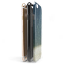 Scratched Blue and Gold Showers iPhone 6/6s or 6/6s Plus 2-Piece Hybrid INK-Fuzed Case