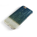 Scratched Blue and Gold Showers iPhone 6/6s or 6/6s Plus 2-Piece Hybrid INK-Fuzed Case