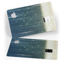 Scratched Blue and Gold Showers - Premium Protective Decal Skin-Kit for the Apple Credit Card