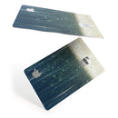 Scratched Blue and Gold Showers - Premium Protective Decal Skin-Kit for the Apple Credit Card