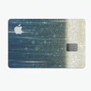 Scratched Blue and Gold Showers - Premium Protective Decal Skin-Kit for the Apple Credit Card