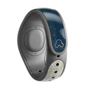 Scratched Blue and Gold Showers - Decal Skin Wrap Kit for the Disney Magic Band