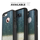 Scratched Blue and Gold Showers - Skin Kit for the iPhone OtterBox Cases