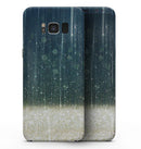 Scratched Blue and Gold Showers - Samsung Galaxy S8 Full-Body Skin Kit