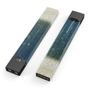 Scratched Blue and Gold Showers - Premium Decal Protective Skin-Wrap Sticker compatible with the Juul Labs vaping device