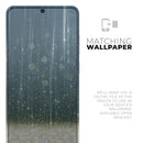 Scratched Blue and Gold Showers - Premium Vinyl Skin Decal for Samsung Galaxy S25 Ultra, S24, S23, S22 & All Galaxy S Models