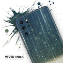 Scratched Blue and Gold Showers - Premium Vinyl Skin Decal for Samsung Galaxy S25 Ultra, S24, S23, S22 & All Galaxy S Models